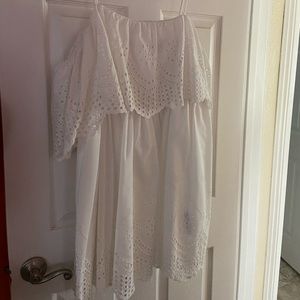 Off-Shoulder Eyelet Dress